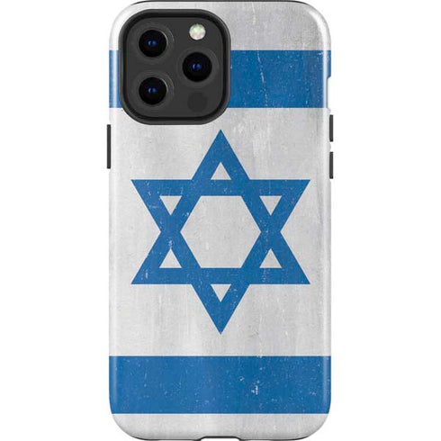 Israel Flag Distressed iPhone 15 Pro Max Impact Case
